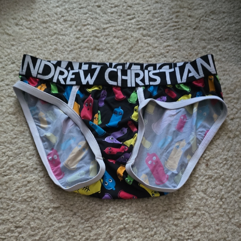 Andrew Christian Vibrant Tie-Dye Bikini Bottoms